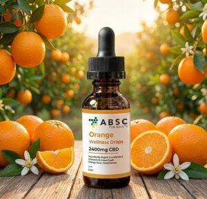 ABSC Organics 2400mg orange CBD tincture for adults